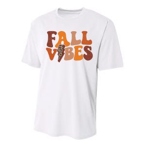 Retro Leopard Print Fall Season Vibes Performance Sprint T-Shirt