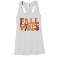 Retro Leopard Print Fall Season Vibes Women's Racerback Tank