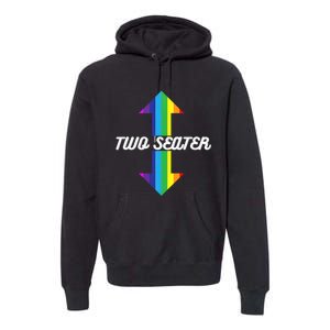 Rainbow Lgbt Pride Two Seater Premium Hoodie