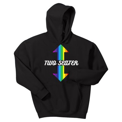 Rainbow Lgbt Pride Two Seater Kids Hoodie