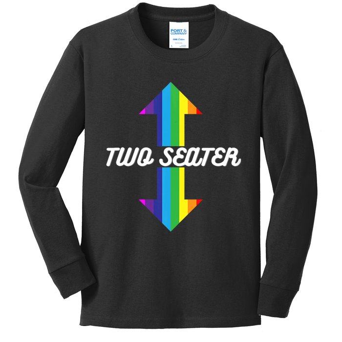 Rainbow Lgbt Pride Two Seater Kids Long Sleeve Shirt