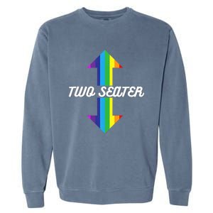 Rainbow Lgbt Pride Two Seater Garment-Dyed Sweatshirt