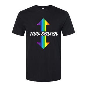 Rainbow Lgbt Pride Two Seater Softstyle CVC T-Shirt