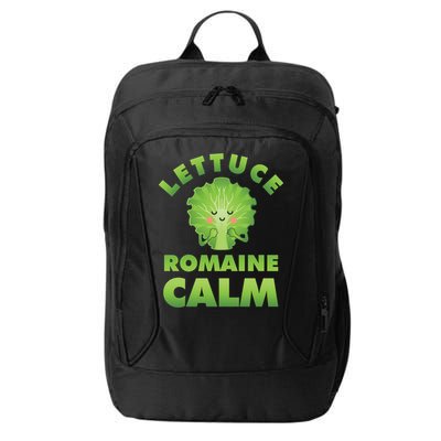 Romaine Lettuce Pun Vegan Vegetarian Gift City Backpack