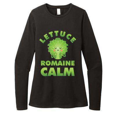 Romaine Lettuce Pun Vegan Vegetarian Gift Womens CVC Long Sleeve Shirt