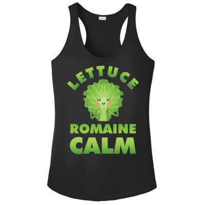 Romaine Lettuce Pun Vegan Vegetarian Gift Ladies PosiCharge Competitor Racerback Tank