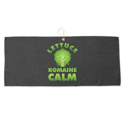 Romaine Lettuce Pun Vegan Vegetarian Gift Large Microfiber Waffle Golf Towel