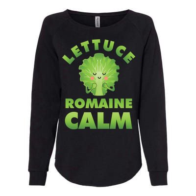 Romaine Lettuce Pun Vegan Vegetarian Gift Womens California Wash Sweatshirt