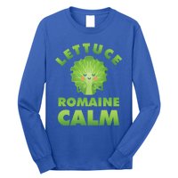 Romaine Lettuce Pun Vegan Vegetarian Gift Long Sleeve Shirt