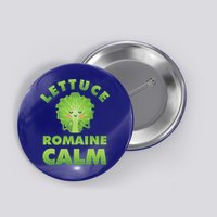 Romaine Lettuce Pun Vegan Vegetarian Gift Button