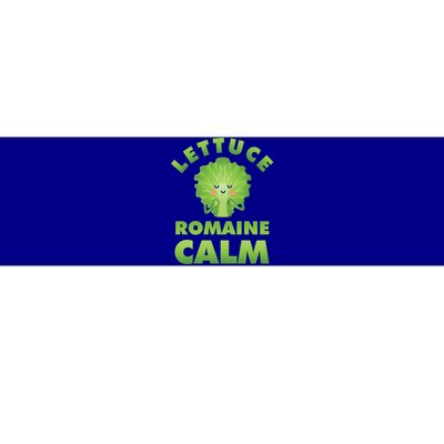 Romaine Lettuce Pun Vegan Vegetarian Gift Bumper Sticker