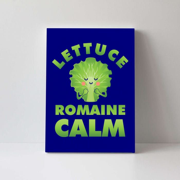 Romaine Lettuce Pun Vegan Vegetarian Gift Canvas