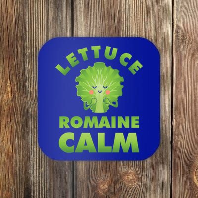 Romaine Lettuce Pun Vegan Vegetarian Gift Coaster