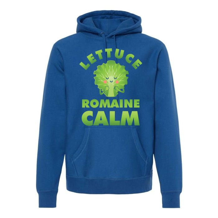 Romaine Lettuce Pun Vegan Vegetarian Gift Premium Hoodie