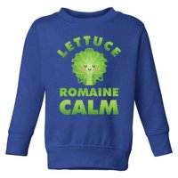 Romaine Lettuce Pun Vegan Vegetarian Gift Toddler Sweatshirt