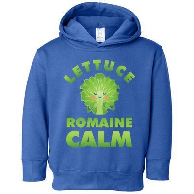 Romaine Lettuce Pun Vegan Vegetarian Gift Toddler Hoodie