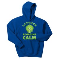 Romaine Lettuce Pun Vegan Vegetarian Gift Kids Hoodie