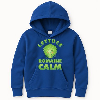 Romaine Lettuce Pun Vegan Vegetarian Gift Kids Hoodie