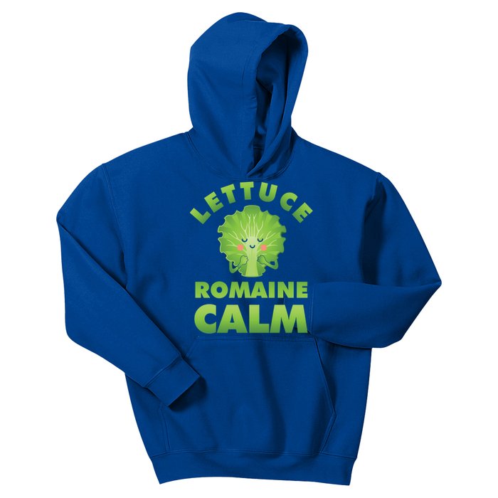 Romaine Lettuce Pun Vegan Vegetarian Gift Kids Hoodie