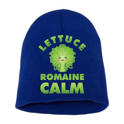 Romaine Lettuce Pun Vegan Vegetarian Gift Short Acrylic Beanie