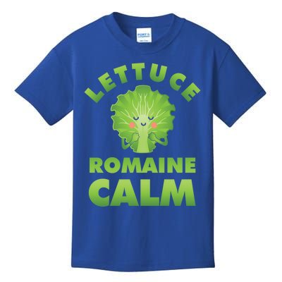 Romaine Lettuce Pun Vegan Vegetarian Gift Kids T-Shirt