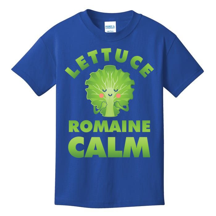 Romaine Lettuce Pun Vegan Vegetarian Gift Kids T-Shirt