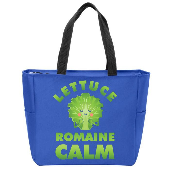 Romaine Lettuce Pun Vegan Vegetarian Gift Zip Tote Bag