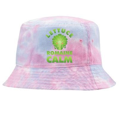 Romaine Lettuce Pun Vegan Vegetarian Gift Tie-Dyed Bucket Hat