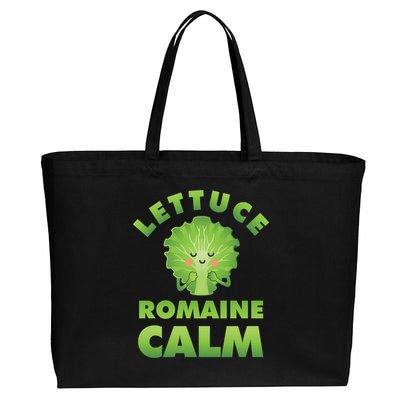 Romaine Lettuce Pun Vegan Vegetarian Gift Cotton Canvas Jumbo Tote