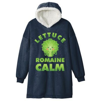 Romaine Lettuce Pun Vegan Vegetarian Gift Hooded Wearable Blanket