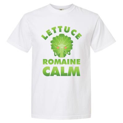 Romaine Lettuce Pun Vegan Vegetarian Gift Garment-Dyed Heavyweight T-Shirt