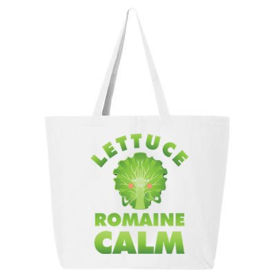 Romaine Lettuce Pun Vegan Vegetarian Gift 25L Jumbo Tote