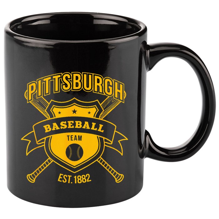 Retro Look Pirate Tailgate Party Gameday Sport Fan Gift 11oz C Handle Ceramic Mug