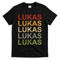 Retro Lukas Personalized Lukas Name Boy Man Lukas T-Shirt