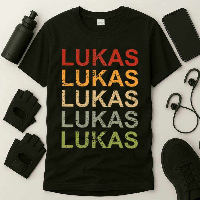 Retro Lukas Personalized Lukas Name Boy Man Lukas T-Shirt