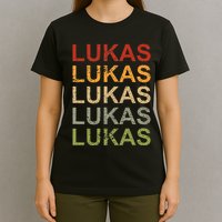 Retro Lukas Personalized Lukas Name Boy Man Lukas T-Shirt