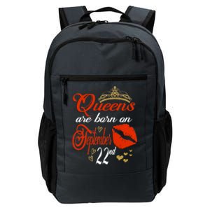 Red Lip Print Queens Are Born On September 22nd Virgo Gift Daily Commute Backpack