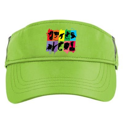 Reptile Lover Pet Snake Lizard Colorful Retro T Adult Drive Performance Visor