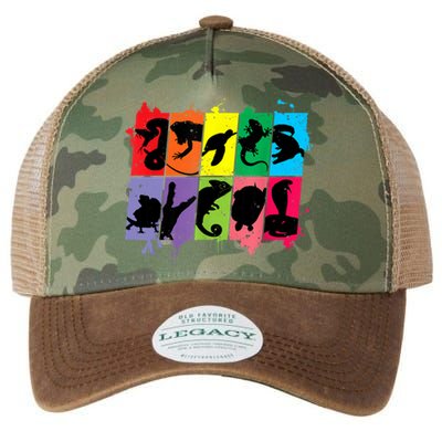 Reptile Lover Pet Snake Lizard Colorful Retro T Legacy Tie Dye Trucker Hat