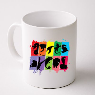 Reptile Lover Pet Snake Lizard Colorful Retro T Coffee Mug