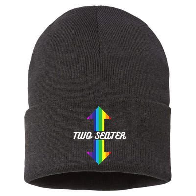 Rainbow Lgbt Pride Two Seater Sustainable Knit Beanie