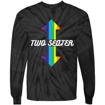 Rainbow Lgbt Pride Two Seater Tie-Dye Long Sleeve Shirt