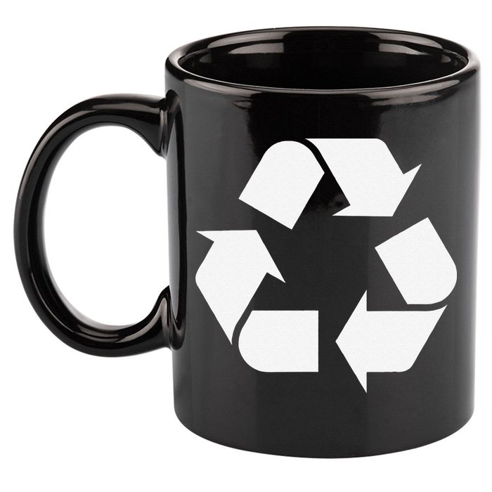 Recycling Logo Recycle Symbol Earth Day 11oz C Handle Ceramic Mug