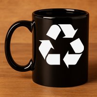 Recycling Logo Recycle Symbol Earth Day 11oz C Handle Ceramic Mug