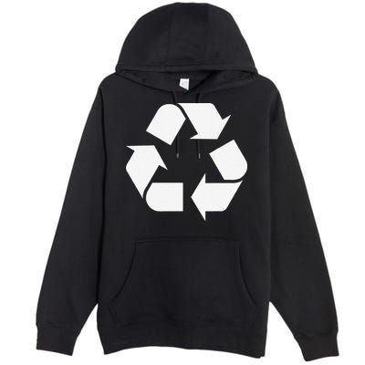 Recycling Logo Recycle Symbol Earth Day Premium Pullover Hoodie