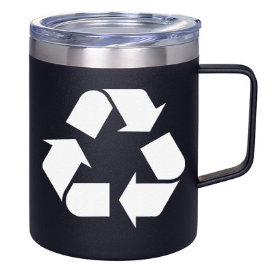 Recycling Logo Recycle Symbol Earth Day 12oz Stainless Steel Coffee Mug