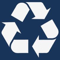 Recycling Logo Recycle Symbol Earth Day 7 Panel Mesh Trucker Snapback Hat