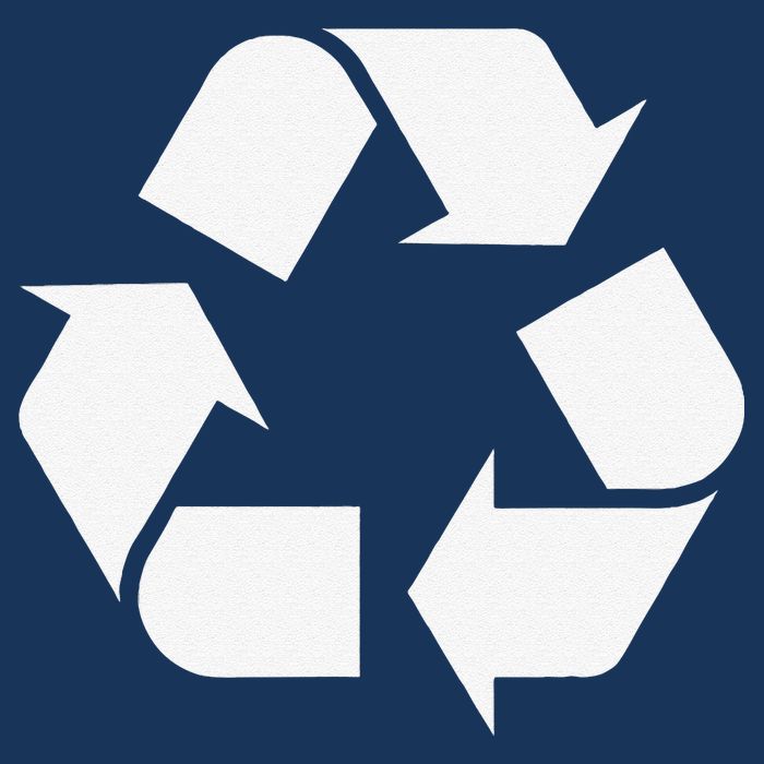 Recycling Logo Recycle Symbol Earth Day 7 Panel Mesh Trucker Snapback Hat