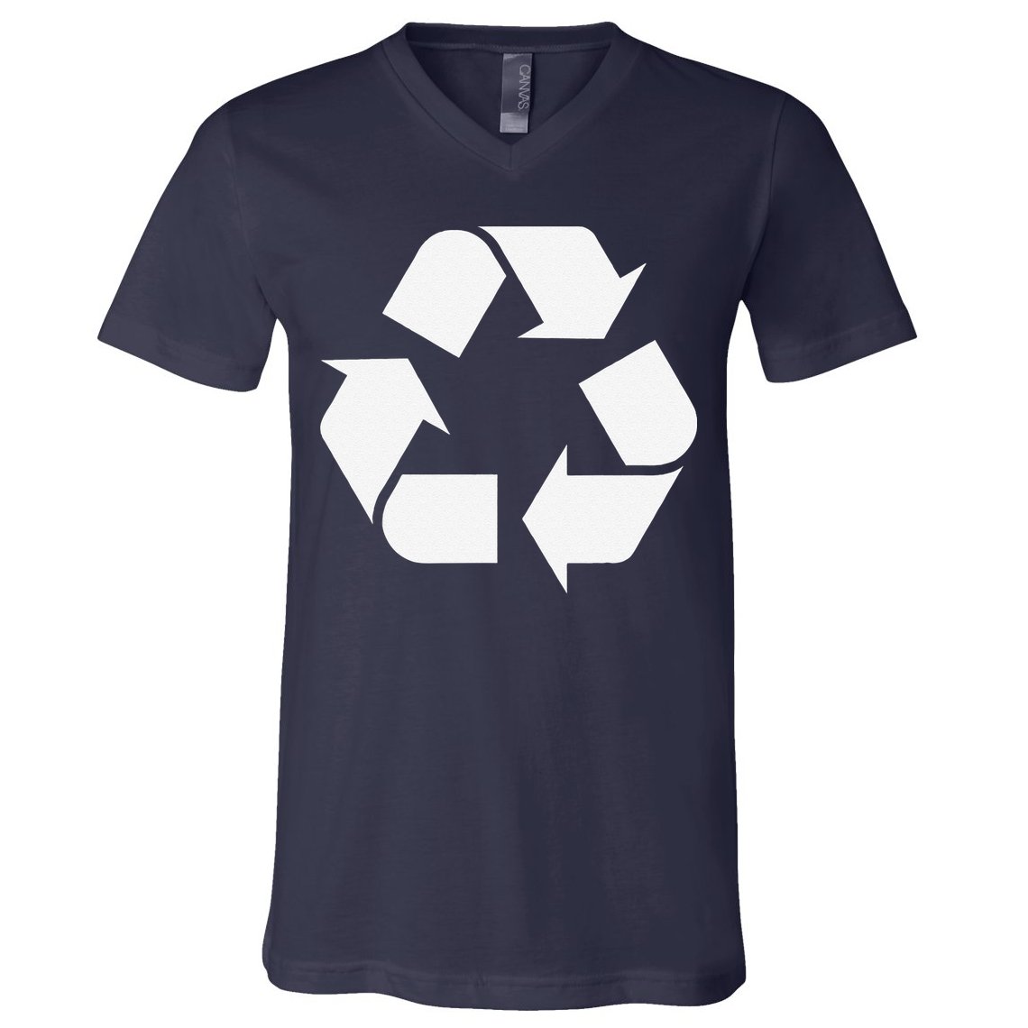 Recycling Logo Recycle Symbol Earth Day V-Neck T-Shirt