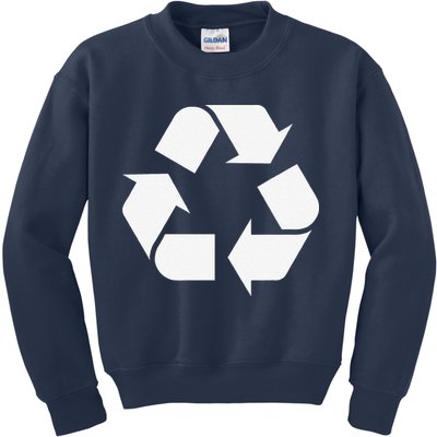 Recycling Logo Recycle Symbol Earth Day Kids Sweatshirt